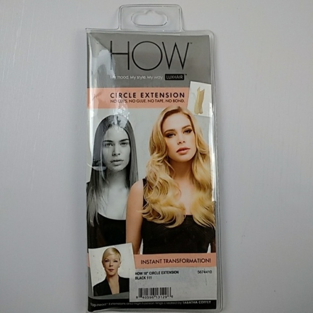 Circle hair extensions - Color black